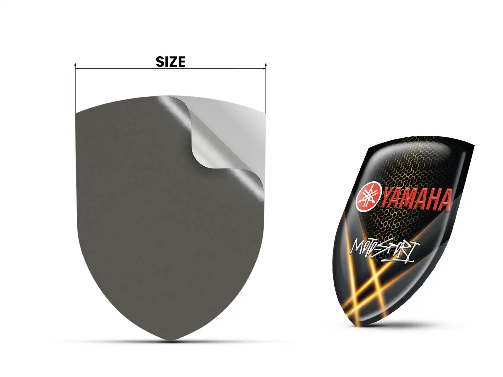 Yamaha Badges Bombés Finition Élégante Étiquettes Dôme 
